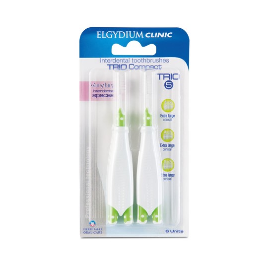 Elgydium Trio Compact Green Interdentalbürste 6 St.