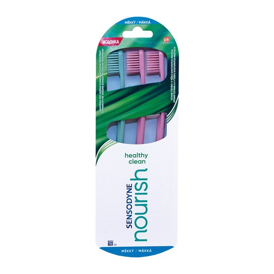 Sensodyne Nourish Healthy Clean Zahnbürste 3 St.