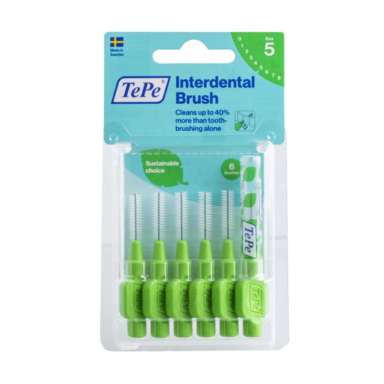 TePe Original 0,8 Interdentalbürste grün 6 St.