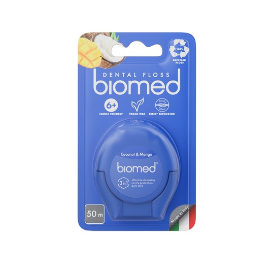 Biomed Kokosnuss&Mango Zahnseide 50 m