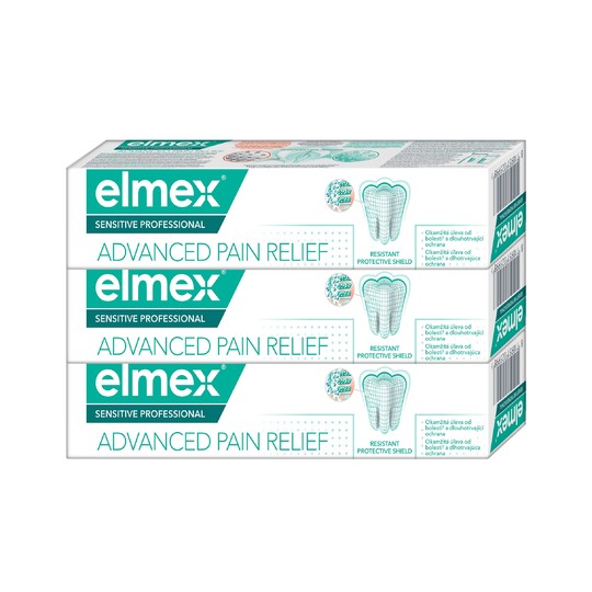 Elmex Sensitive Professional Advanced Pain Relief Zahncreme 3x75 ml