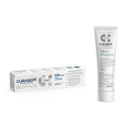 Curasept Biosmalto Mousse Caries Abrasion&Erosion Mint 50 ml