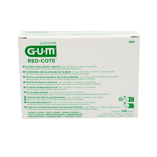 GUM Red Cote Tabletten für Plaqueindikation 248 St.